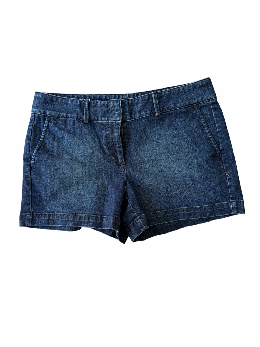 LOFT Dark Blue Denim Mid-Rise Women's Shorts